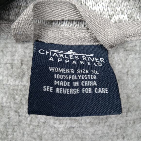 Fairfield University College Women Fleece Undergraduate Jacket Gray - Picture 5 of 8